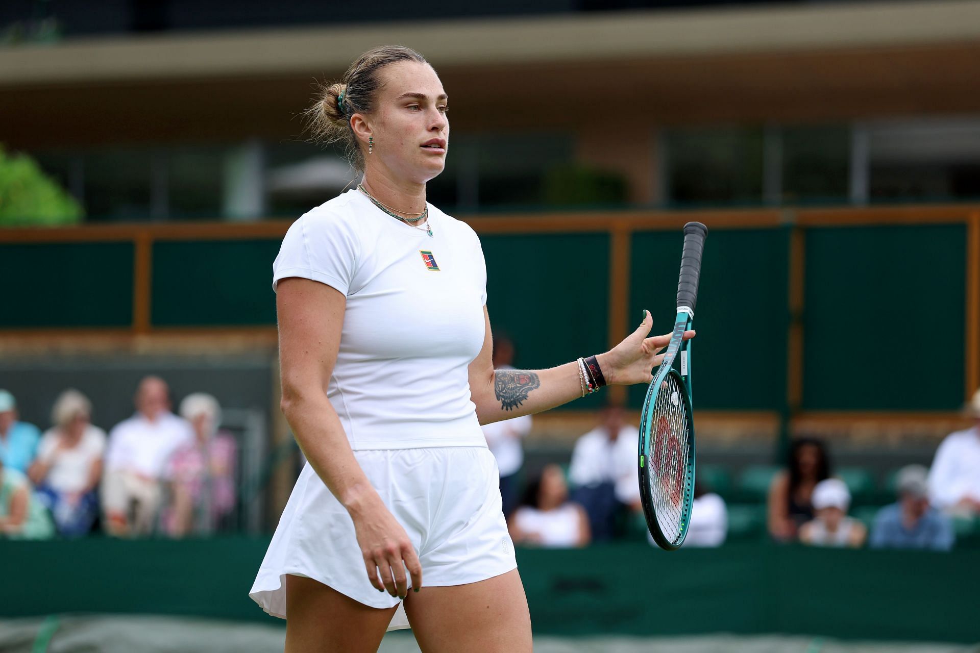 Aryna Sabalenka at Wimbledon 2025. (Photo: Getty)